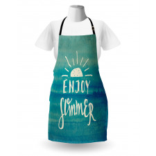 Enjoy Summer on Watercolor Apron