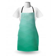 Tender Color Change Waves Art Apron