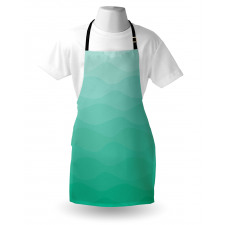 Tender Color Change Waves Art Apron