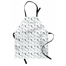 Dinosaur Rhythmic Cartoon Apron