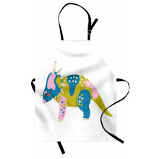 Prehistoric Animal Cartoon Apron