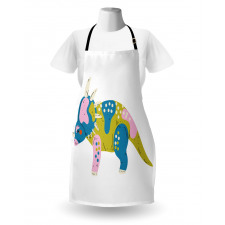 Prehistoric Animal Cartoon Apron