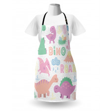 Baby T-Rex Nursery Theme Art Apron