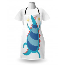 T-Rex Cartoony Art Nursery Apron