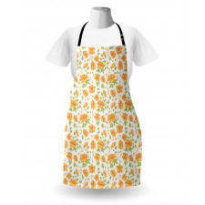 Floral Peony Bouquets Apron