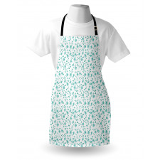 Pattern with Flower Stem Apron