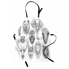 Composition of Animal Heads Apron