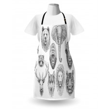 Composition of Animal Heads Apron