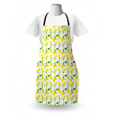 Citrus Leaves Flower Graphic Apron