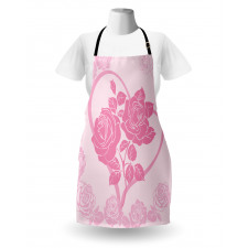 Roses in Heart Apron