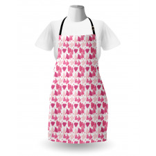 Hand Paint Hearts Apron