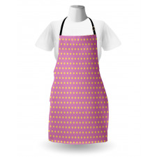 Feminine Retro Circles Apron