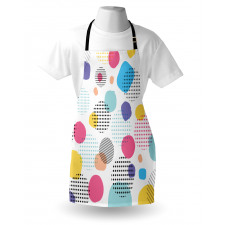 Colorful Spots Stripes Apron