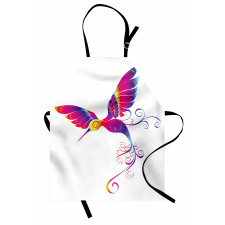 Feather Hummingbird Apron