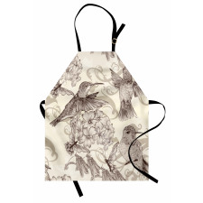 Old Birds and Flowers Apron