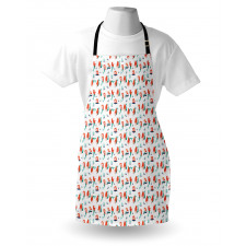 Sea Creature Girls Cartoon Apron