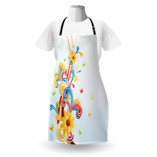 Funky Vertical Wave Apron
