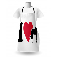 Classic Heart Dog Lover Apron