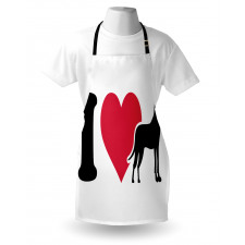 Classic Heart Dog Lover Apron