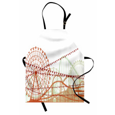 Silhouette Rides Flags Apron