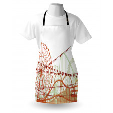 Silhouette Rides Flags Apron