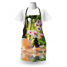 Spa with Candles Orchids Apron