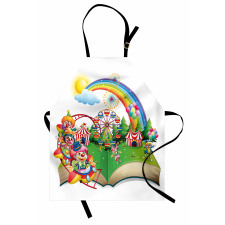 Rainbows and Clowns Apron