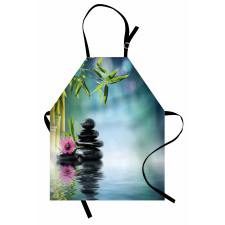Hibiscus Bamboo on Water Apron