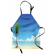 Exotic View Tree and Coconuts Apron