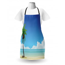 Exotic View Tree and Coconuts Apron