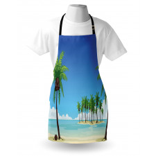 Coconut Trees in the Ocean Apron