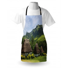 Greenland Scene Navala Village Apron