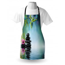 Hibiscus Bamboo on Water Apron