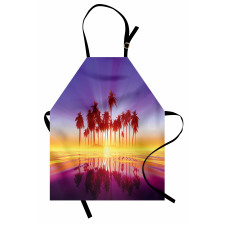 Dramatic Background Palm Trees Apron