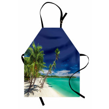 Exotic Beach and Coconut Trees Apron