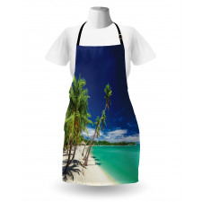 Exotic Beach and Coconut Trees Apron