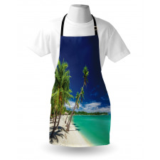 Exotic Beach and Coconut Trees Apron