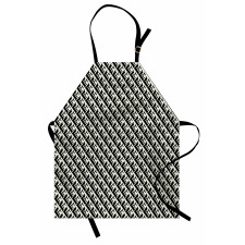 Monochrome Optical Geometric Apron