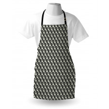 Monochrome Optical Geometric Apron