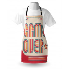 Vintage Game over Screen Apron