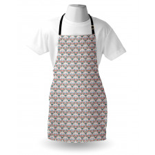 Striped Circles Art Graphic Apron