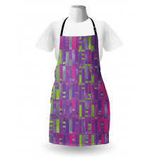 Abstract Distorted Cubes Apron