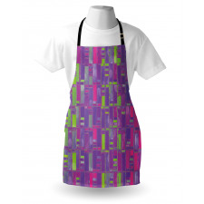 Abstract Distorted Cubes Apron