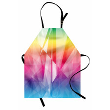 Mosaic Rainbow Geometric Art Apron