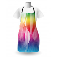 Mosaic Rainbow Geometric Art Apron