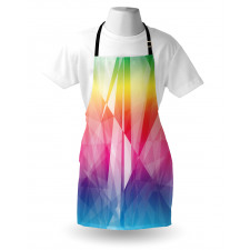 Mosaic Rainbow Geometric Art Apron