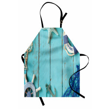 Nautical Ocean Scenery Apron