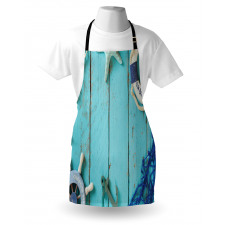 Nautical Ocean Scenery Apron