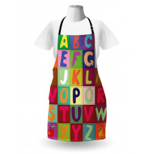 ABC and Fruits Squares Apron