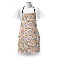 Cut Style Bi-Color Letters Apron